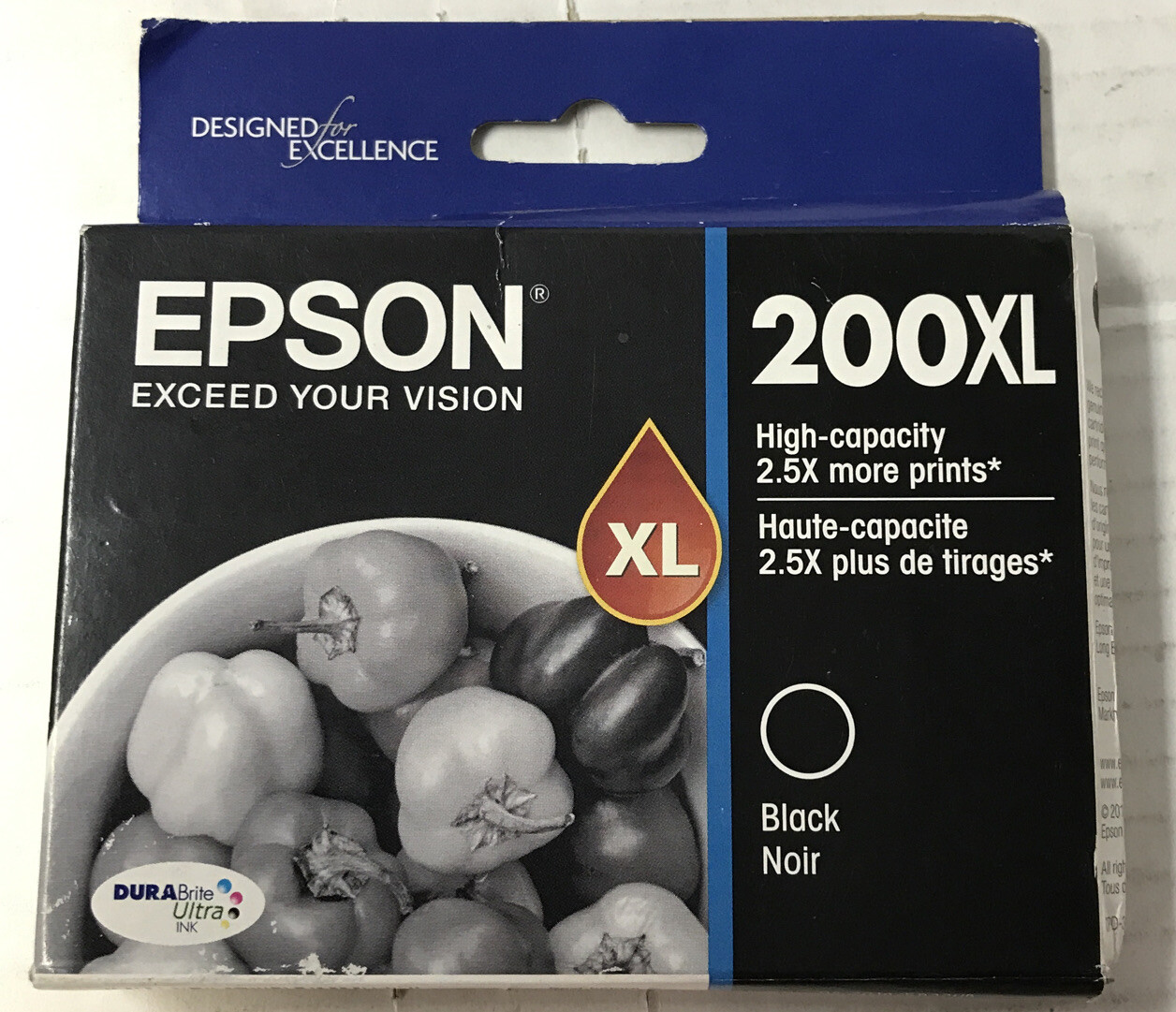 ✅ Genuin Epson 200XL Black Ink Cartridge, Distressed Box Exp/ 04/18