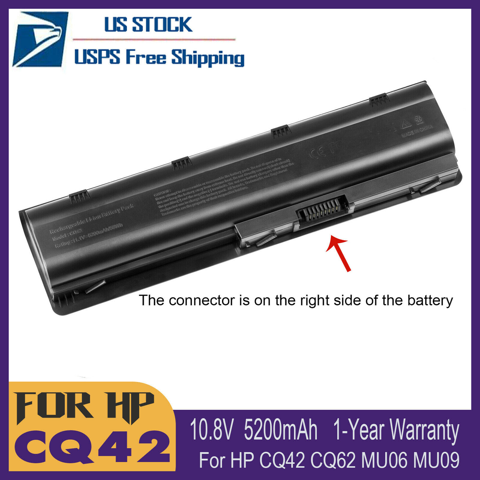 Notebook Battery for HP 2000 2000-425NR MU06 593553-001 CQ56 CQ62 CQ42 G62 G56