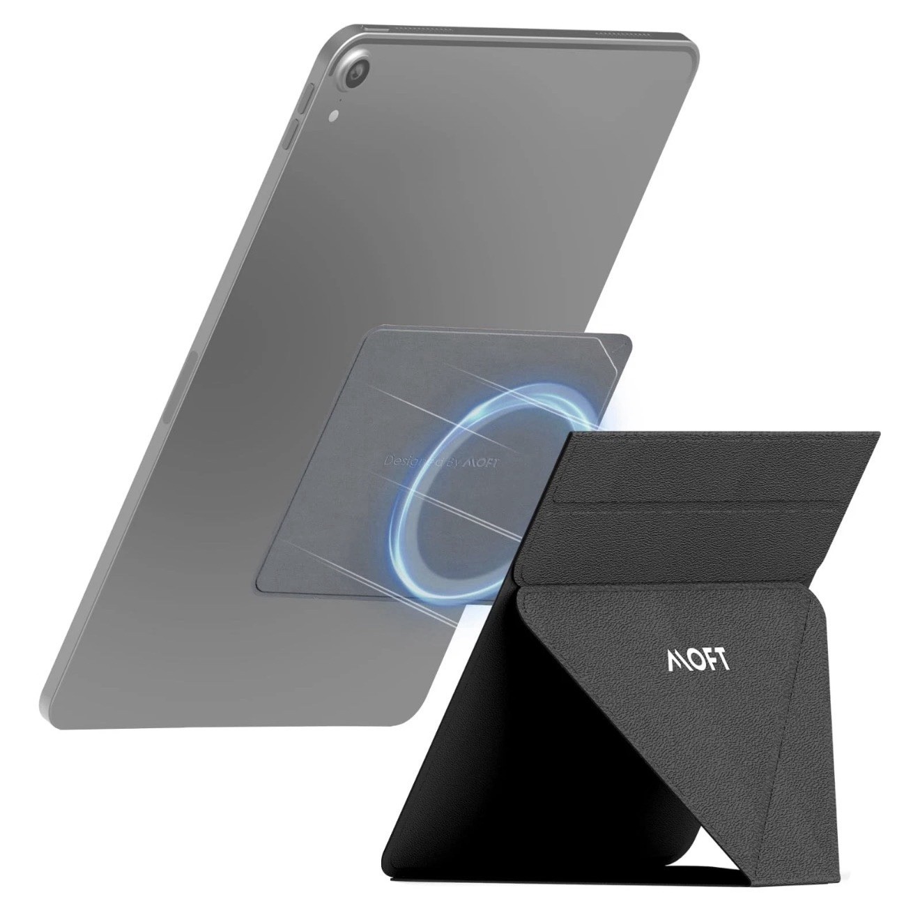 MOFT Snap Tablet Stand Holder Foldable and Adjustable IPad Air 9.7” And Up Black