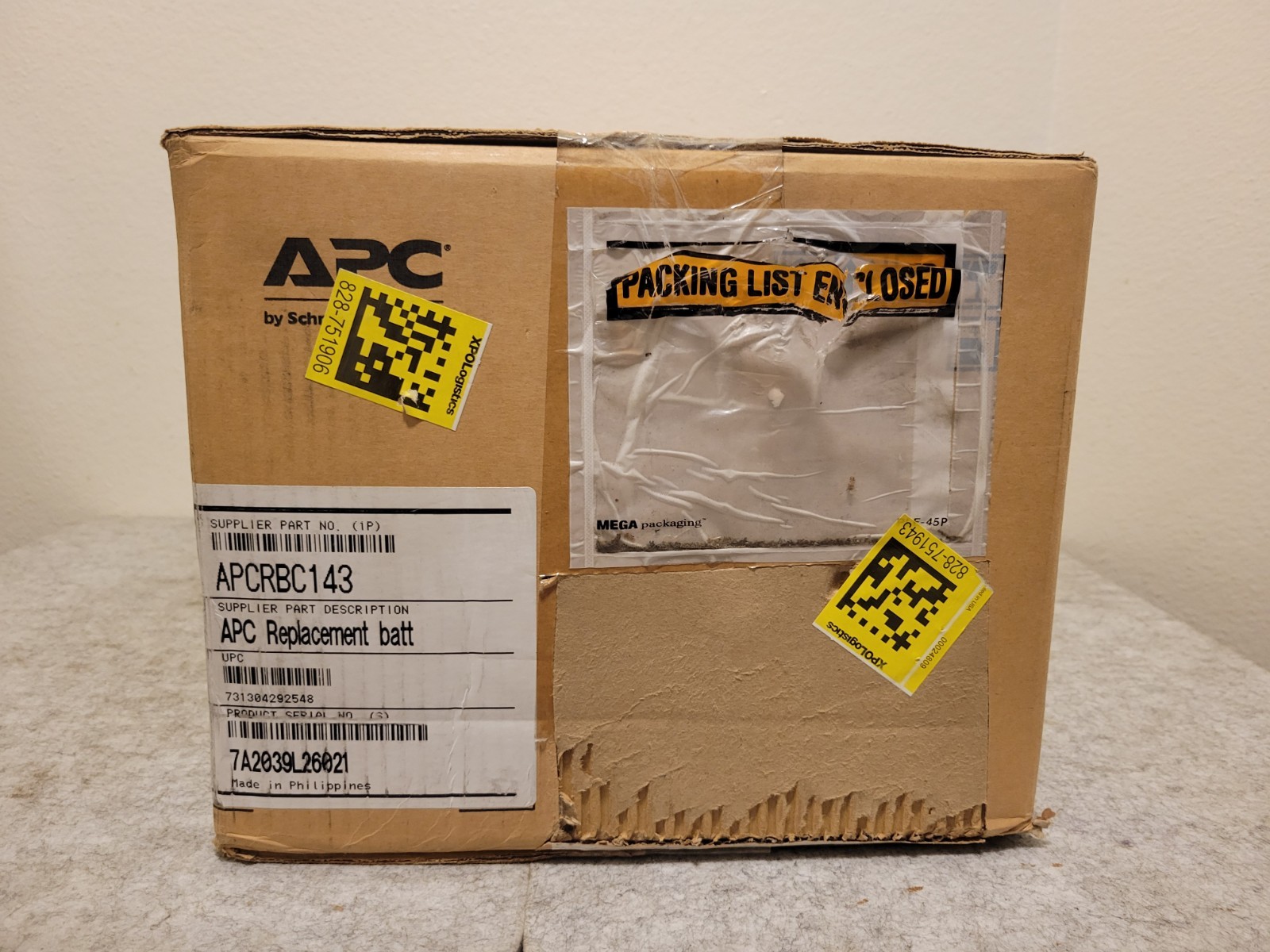 APC Schneider Electric APCRBC143 Replacement Battery