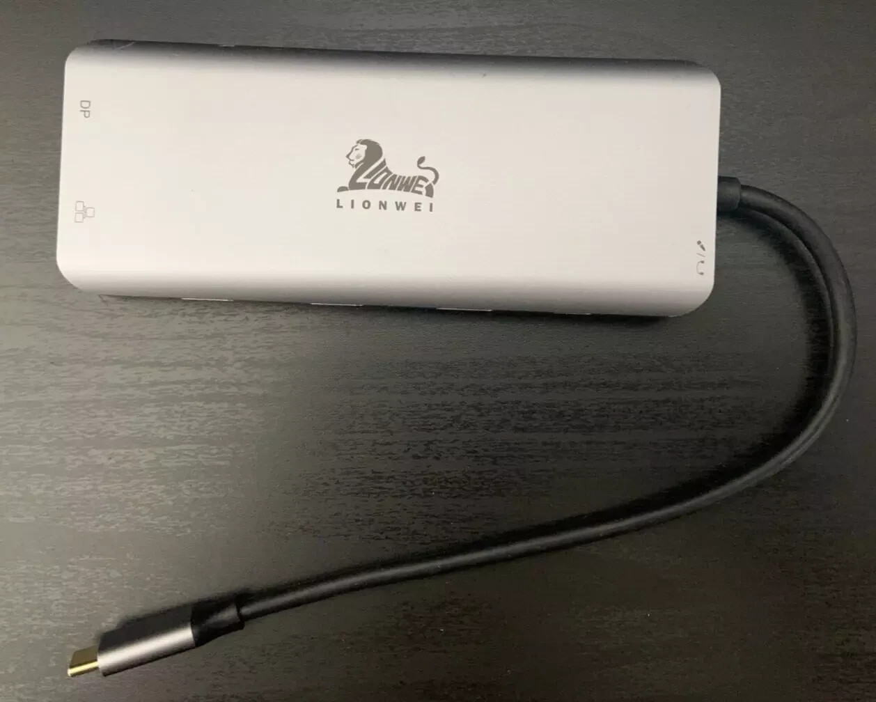 Lionwei 13-in-1 USB-C Hub Multi-Function USB-C Adapter - Model: LIUC0219, No Box