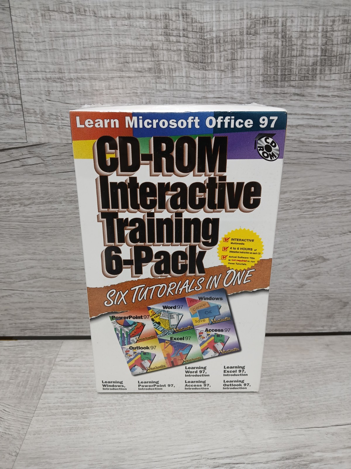 ViaGrafix Learn Microsoft Office 97 CD-Rom Interactive Training 6 In 1 SEALED 