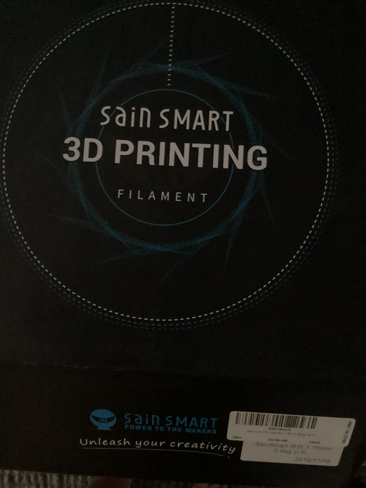 SainSmart 1.75mm Flexible TPU 3D Printer Filament 800g white
