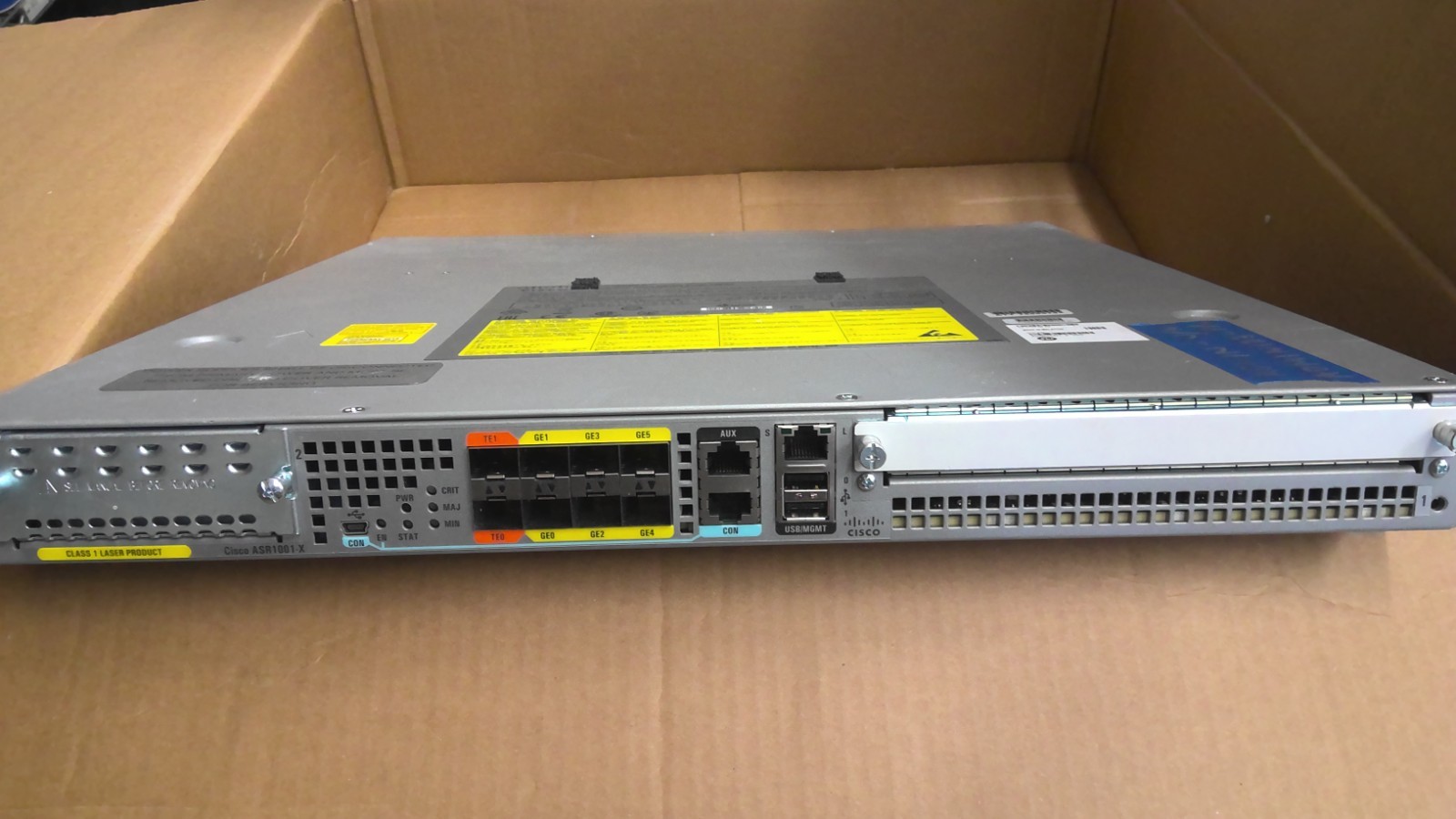 CISCO ASR1001-X 6-Port Gigabit SFP Router 8GB DRAM