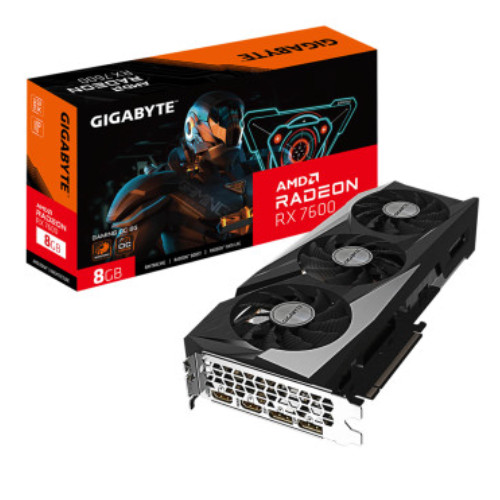 Gigabyte RX 7600 8GB Video Card GDDR6 2355 MHz GV-R76GAMING OC-8GD