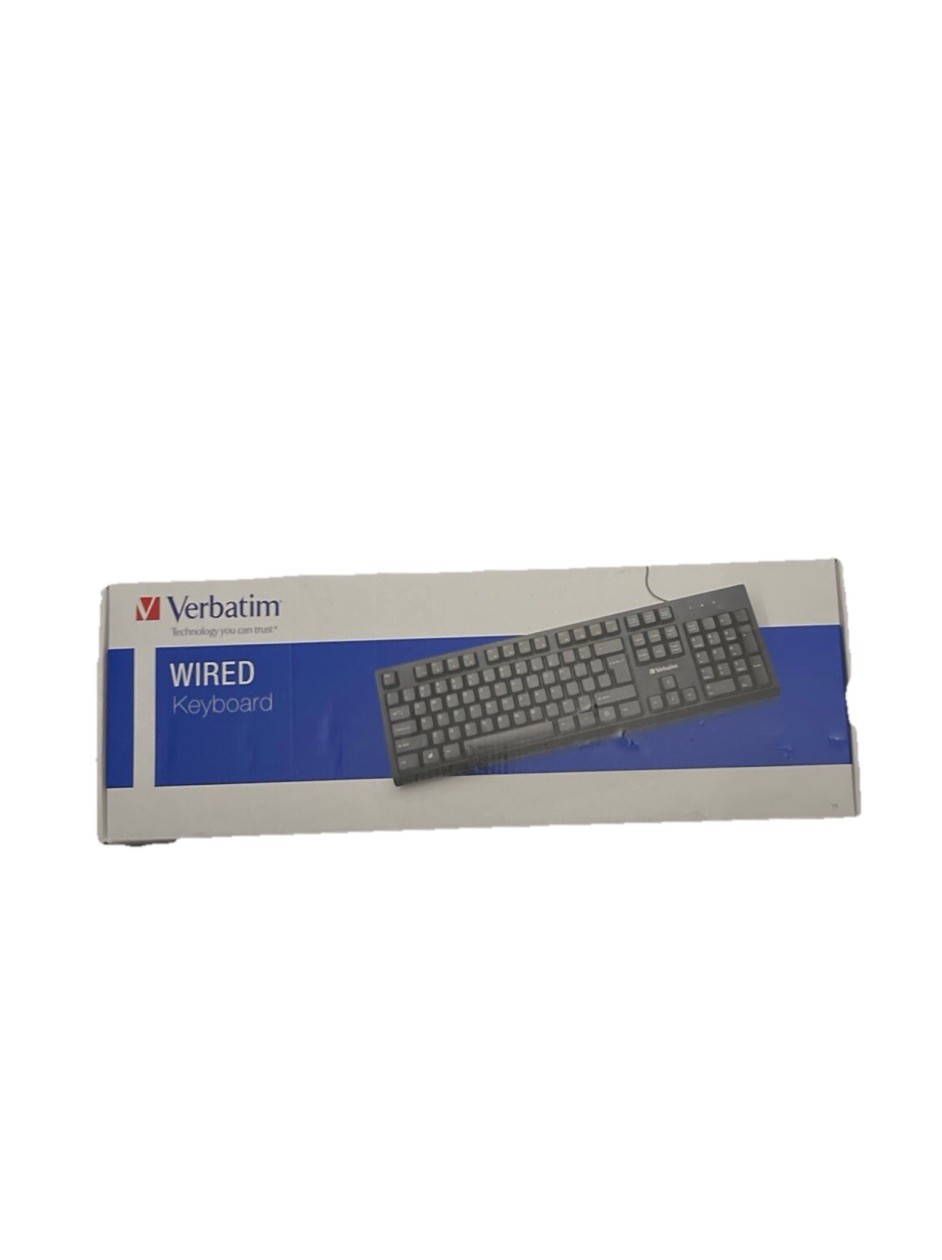 Verbatim Clavier Wired Keyboard (70735) Windows, Linux Kernel 2.6 And Chrome.New