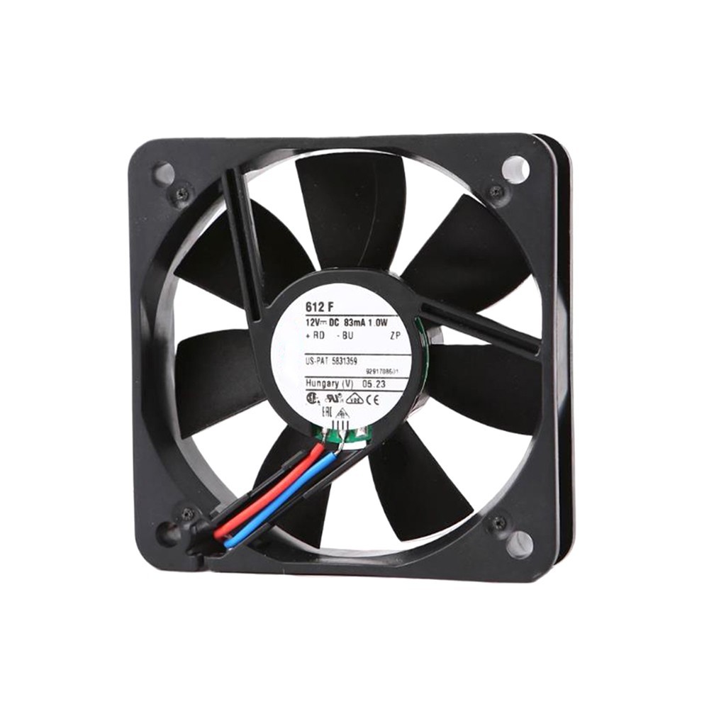 Cooling Fan For Ebmpapst 612F DC12V 83mA 1.0W 0.03KG 60*60*15MM New