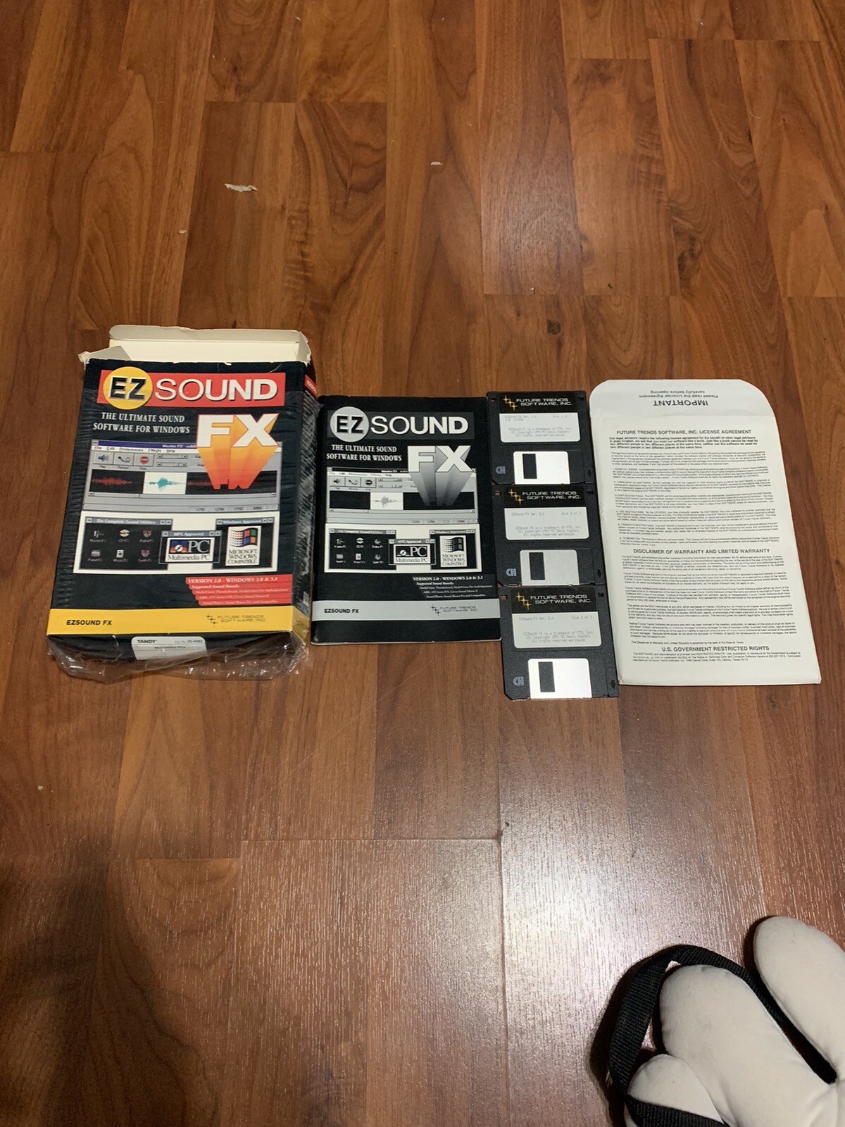 Vintage 1992 Ex Sound FX 2.0 Future Trends Software IOB Windows 3 Disks