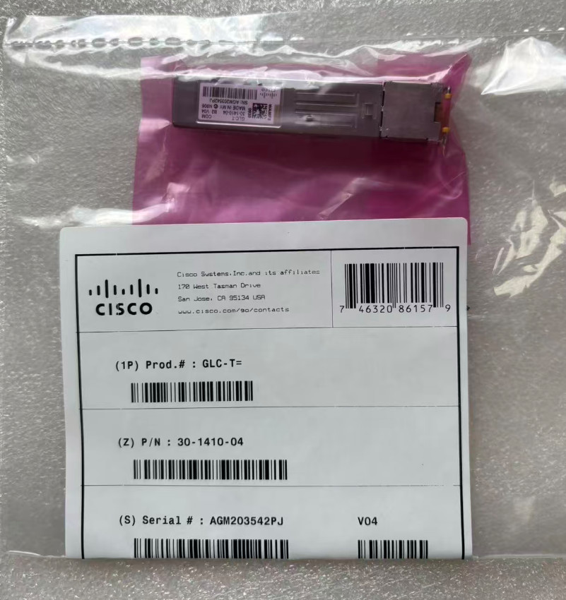 GLC-T NEW Original Cisco  SFP 1000Base-T RJ45 transceiver module NIB