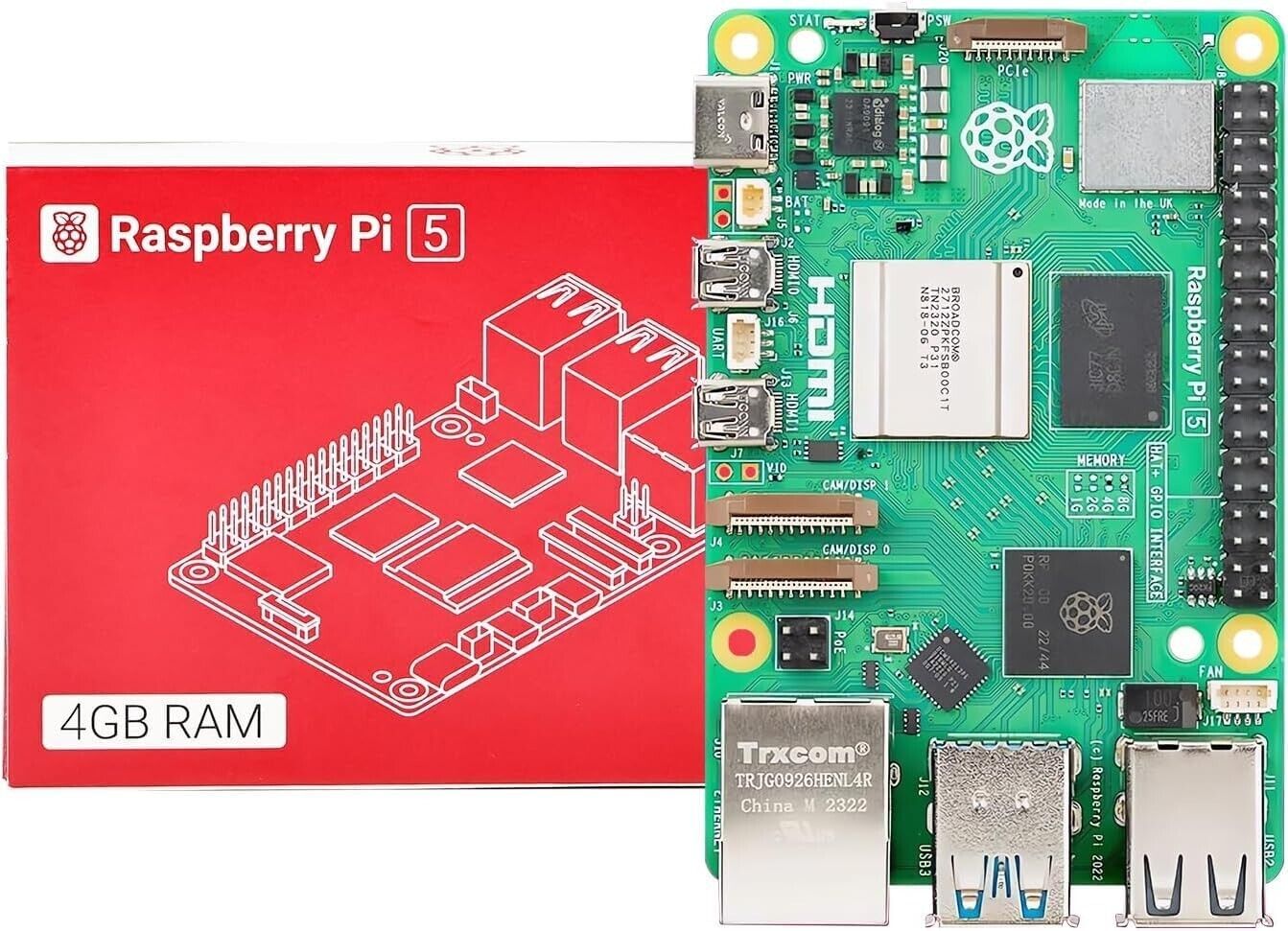 Raspberry Pi 5 Board 4GB RAM Single Board Computers