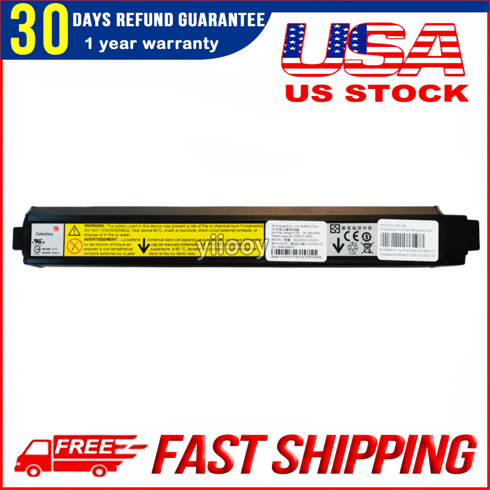 2026 New Original 01AC365 01AC366 Battery for IBM V5000 V5010 V5020 V5030 Gen2