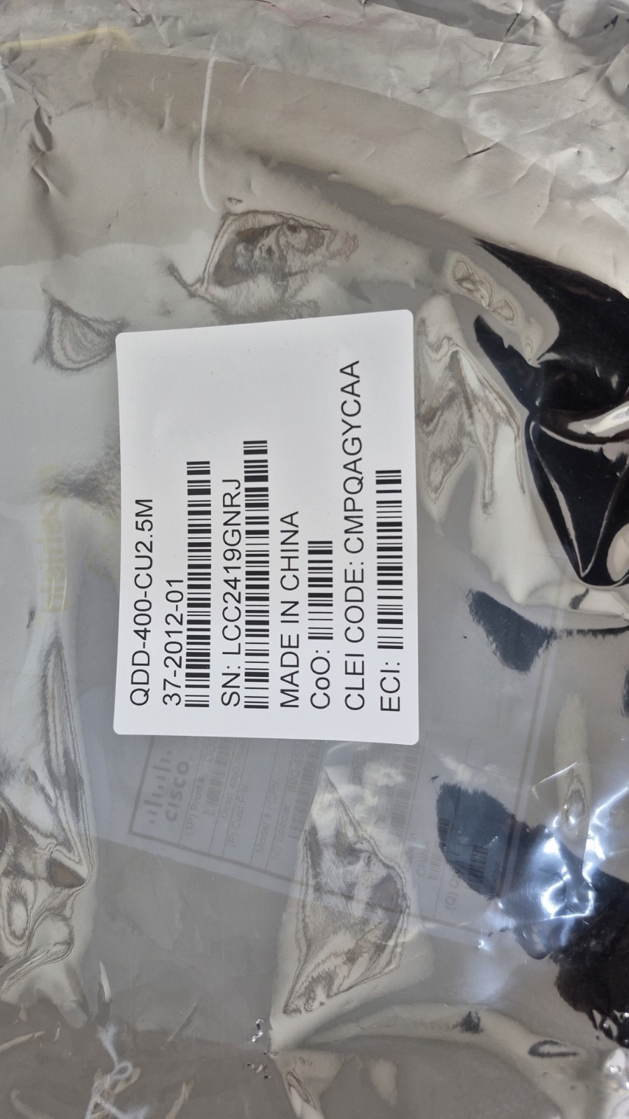 CISCO QDD-400G-CU2.5M  