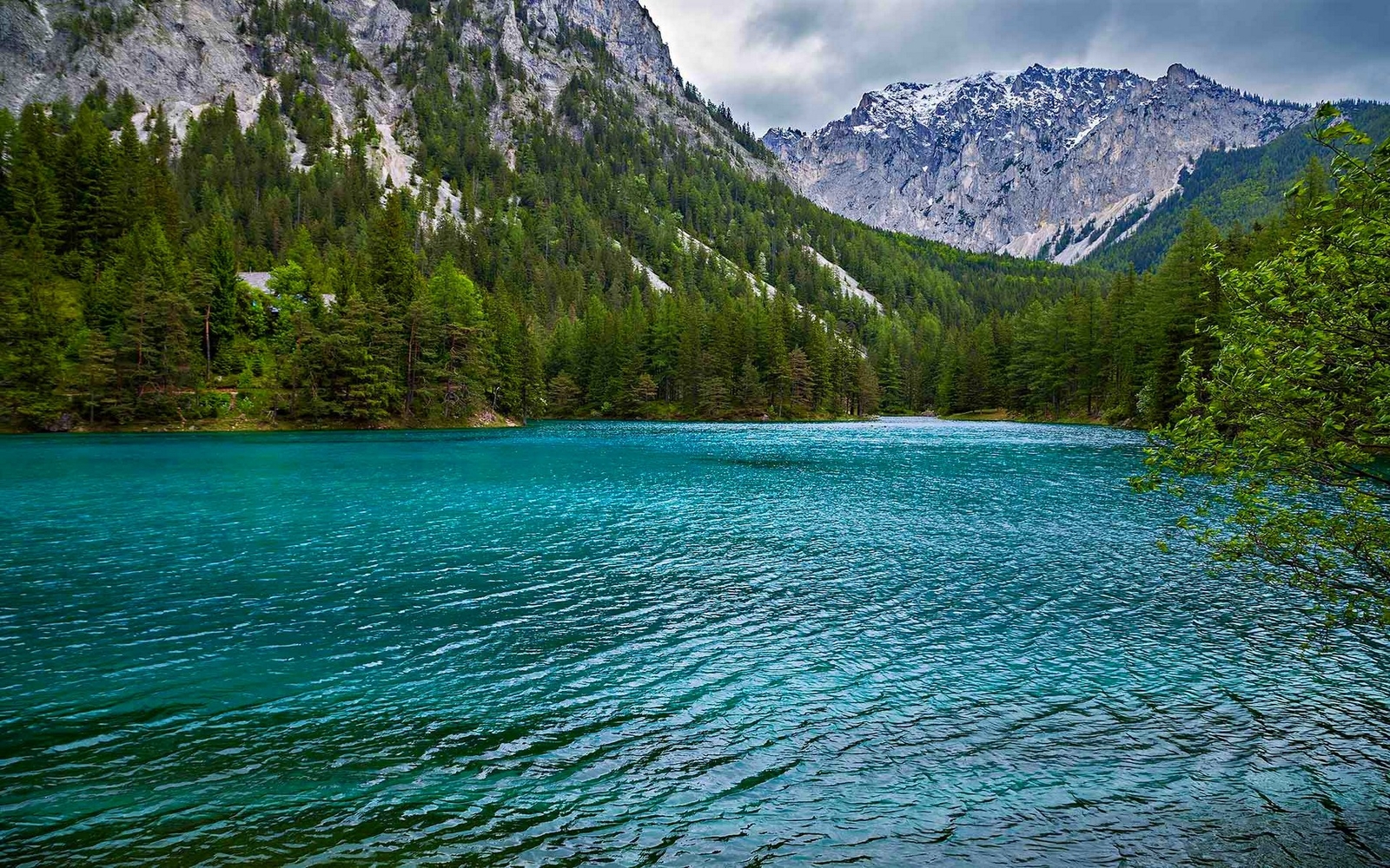 Landscape nature summer lake forest mountains alps Custom Gaming Mat Desk