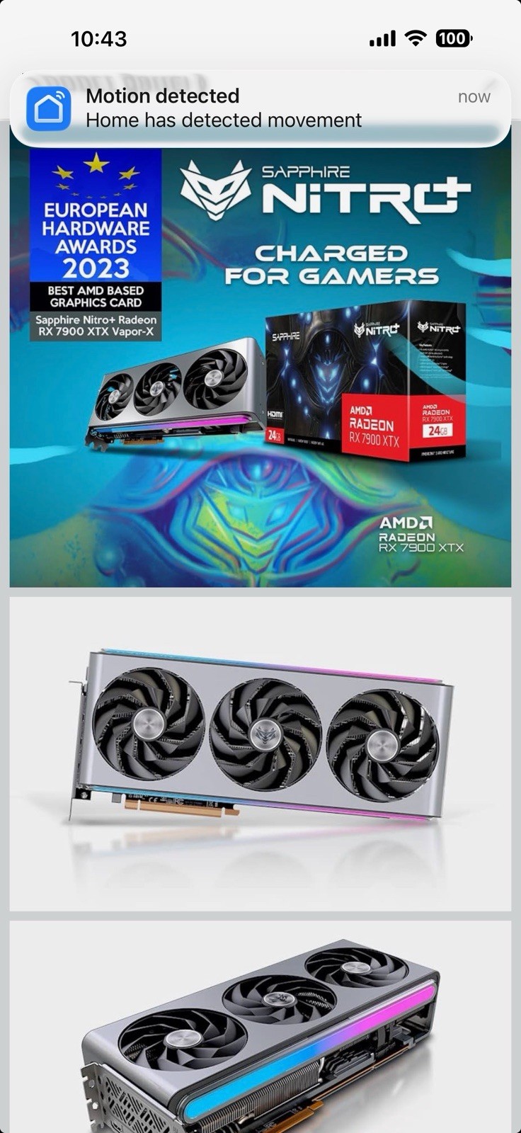 SAPPHIRE  Nitro+ AMD Radeon RX 7900 XTX 24GB GDDR6 Graphics Card