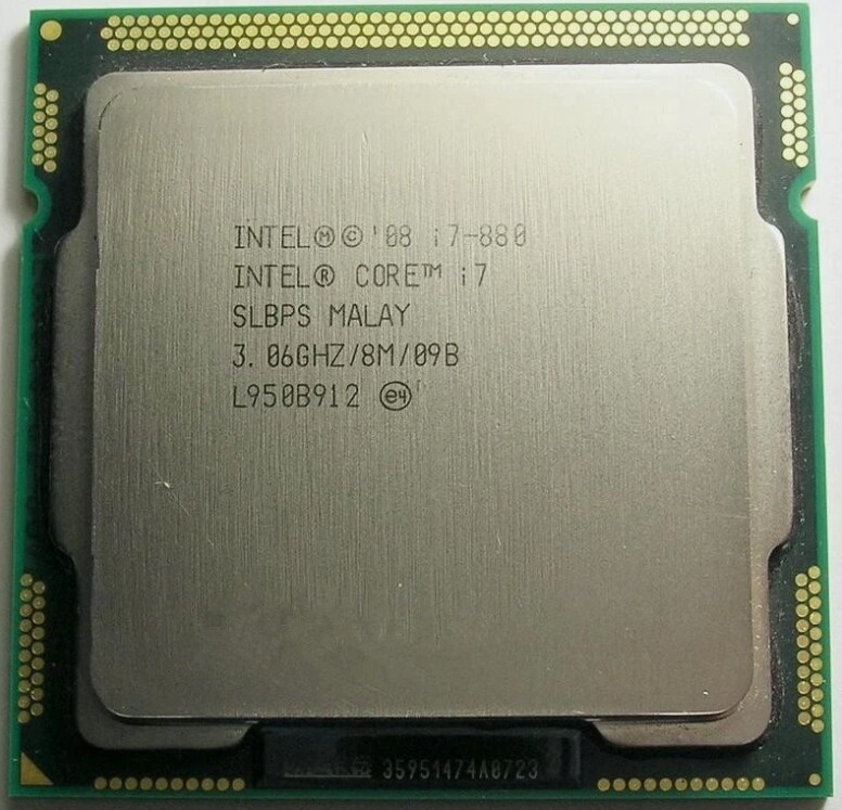 Intel Core i7-880 Quad Core 3.06GHz 8MB Socket LGA1156 95W SLBPS CPU Processor