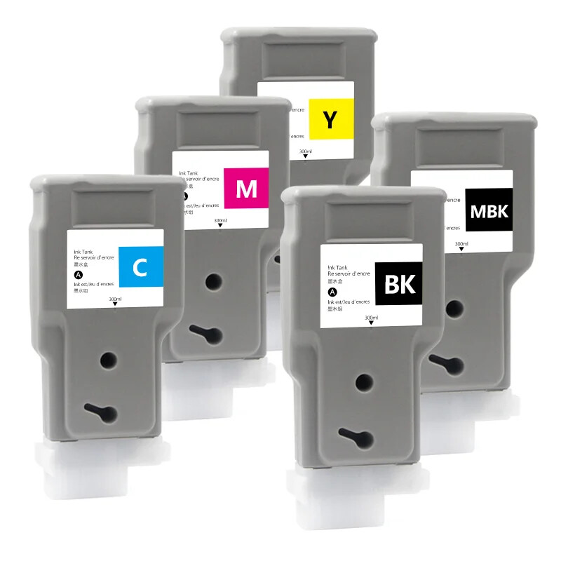 5* 300ML/PC PFI 207 Compatible Ink Cartridge For canon IPF 680 685 780 785