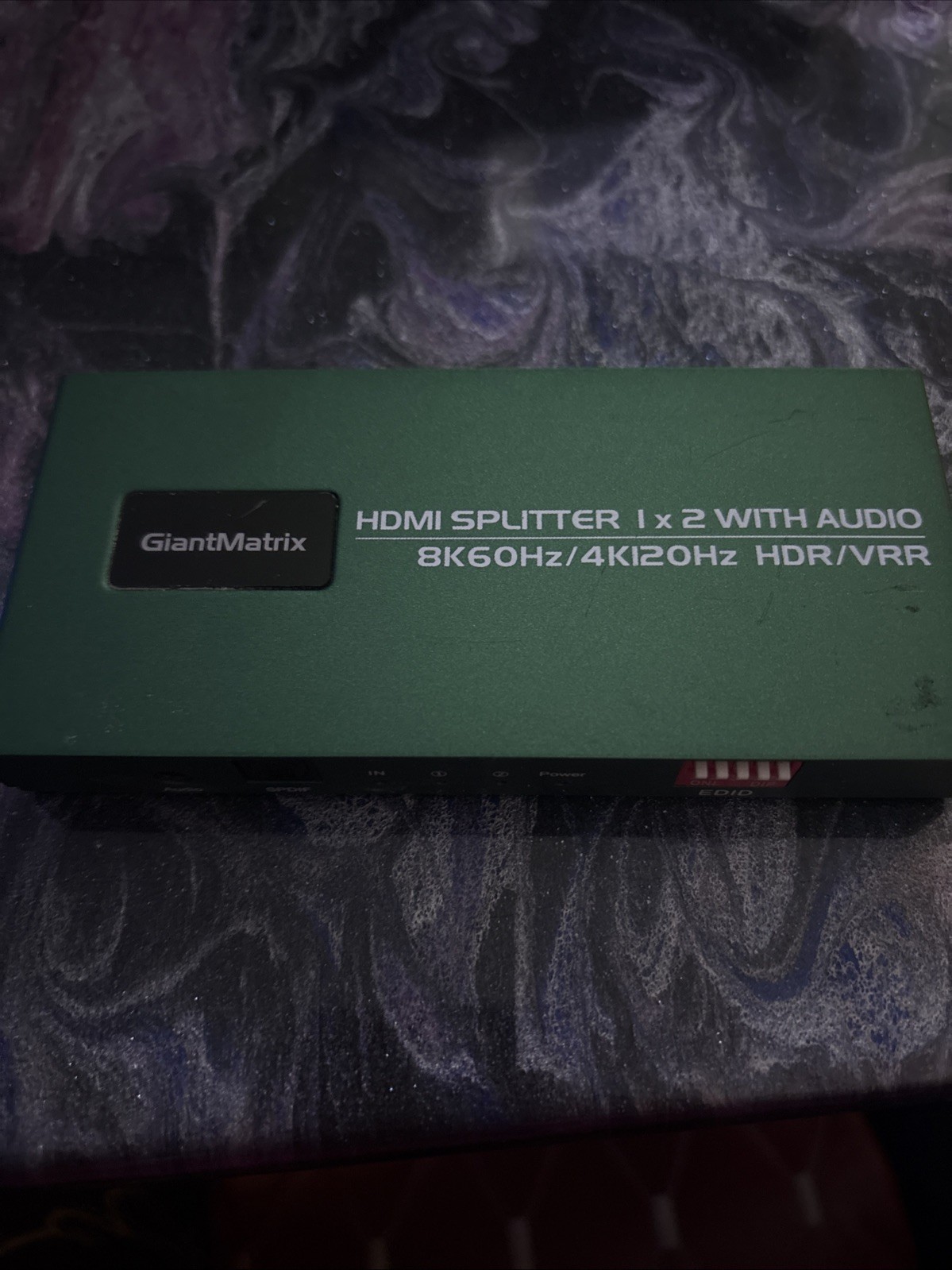 GiantMatrix 8K Display Port Dual Monitor KVM Switch with Cables And Audio