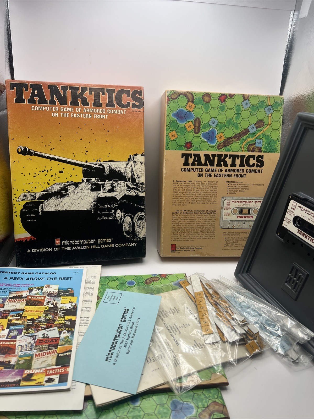 VINTAGE Tanktics by Avalon Hill Micro-Computer Games Atari 400/800 5.25"