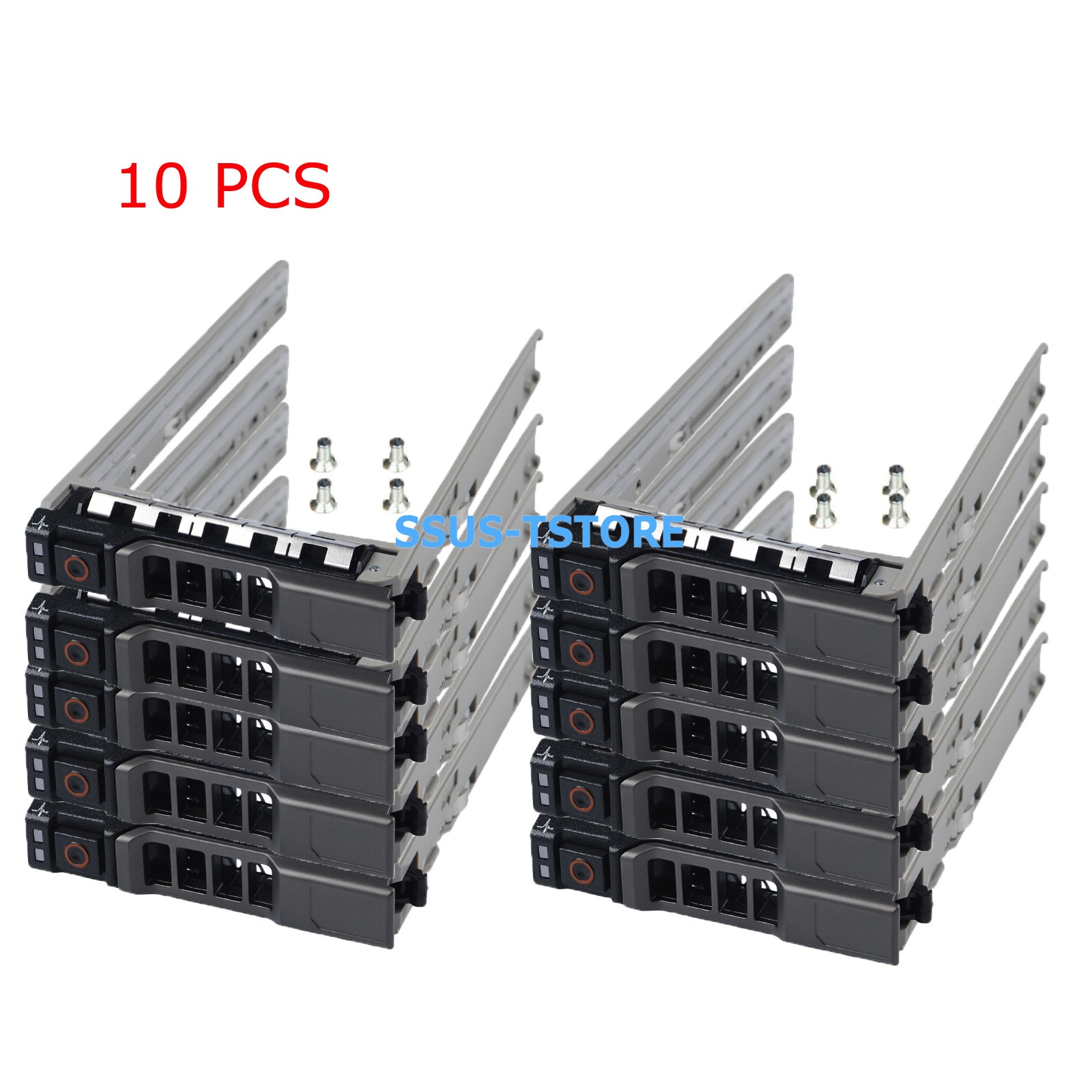10X 2.5" Tray Caddy 8FKXC 08FKXC For Dell R730XD R930 R430 R630 w/screws Gen13