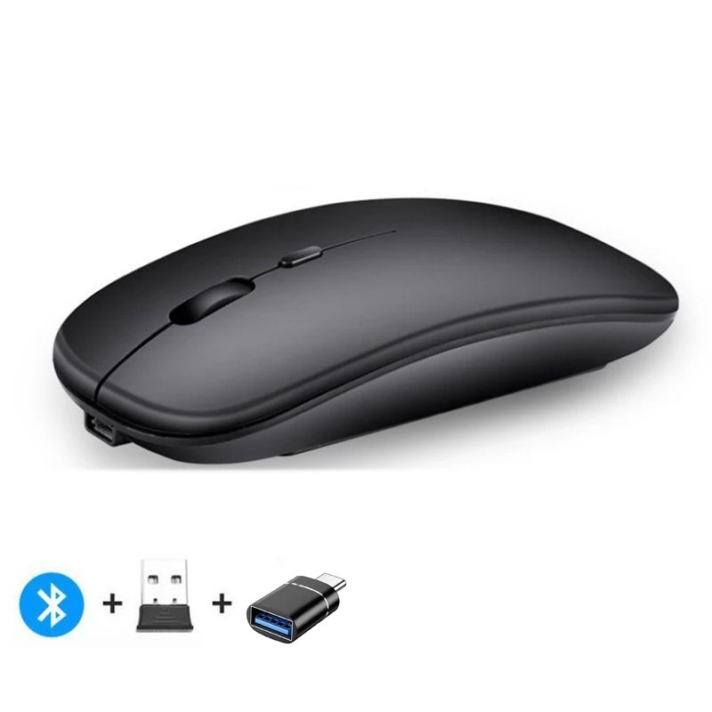 Rechargeable Wireless Bluetooth Mouse Dual Mode 2.4G Silent Optical PC Laptop