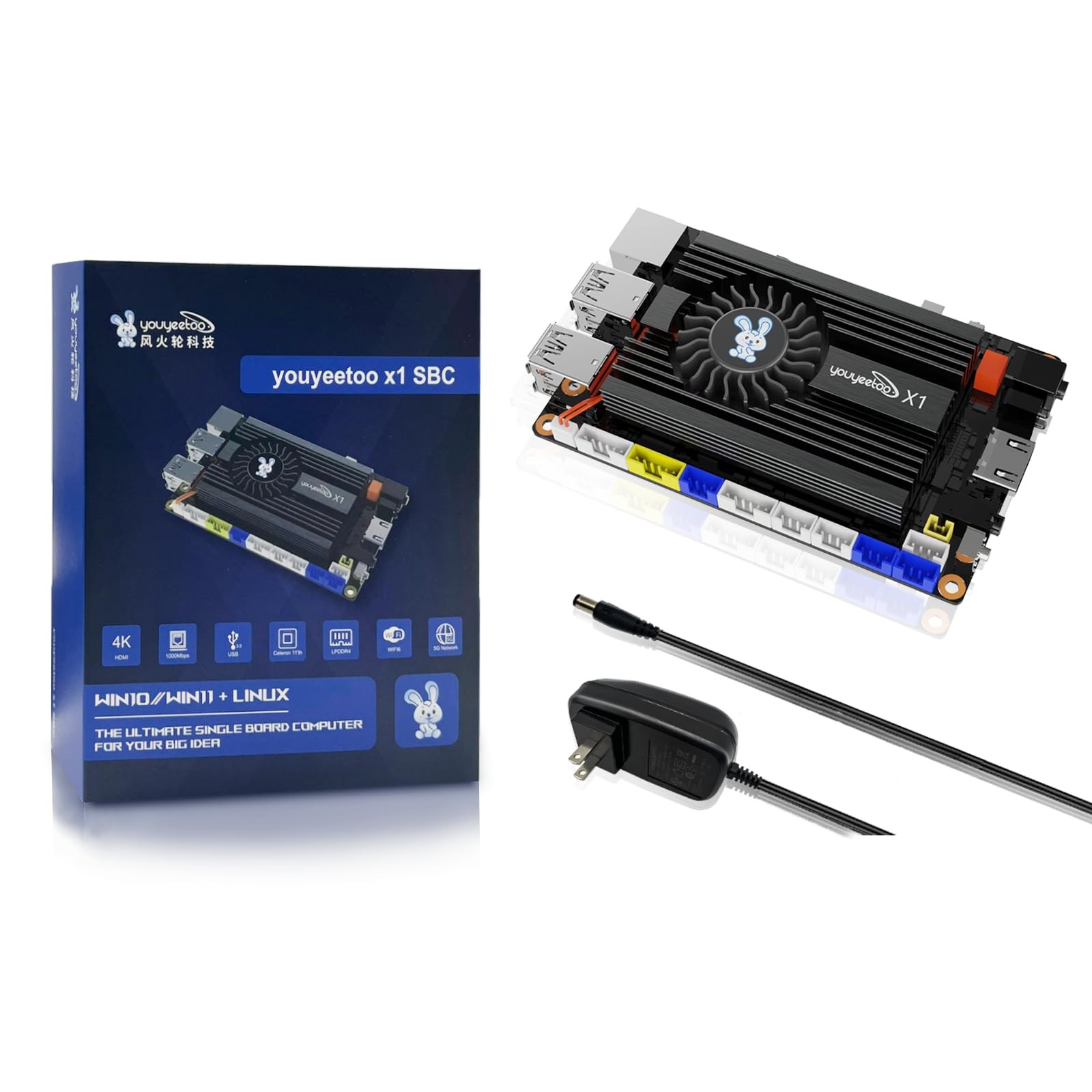 youyeetoo X1/X1S - N5105 x86 Windows Linux Single X1(8GB RAM+128GB eMMC)