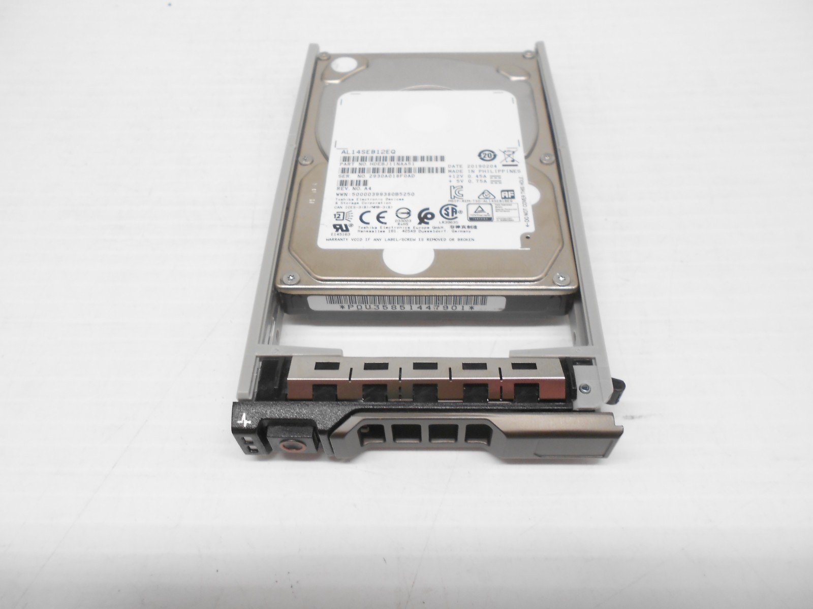 Dell 1.2TB 10K SAS 2.5" 12G  SAS HARD DRIVE SERVER R620 R630 R930 R710 R720 R730