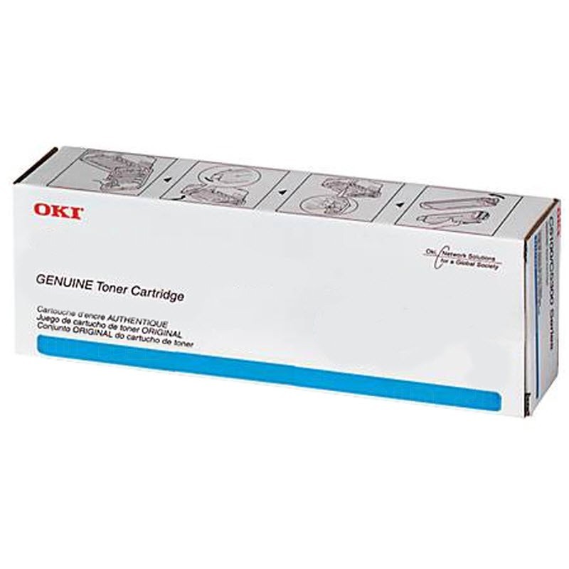 OKIDATA OKI 45536515 Cyan Toner Cartridge Genuine OEM Original