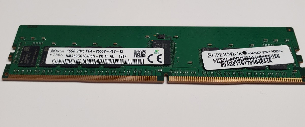16GB SUPERMICRO - SK hynix HMA82GR7CJR8N DDR4 PC4-2666  ECC RDIMM