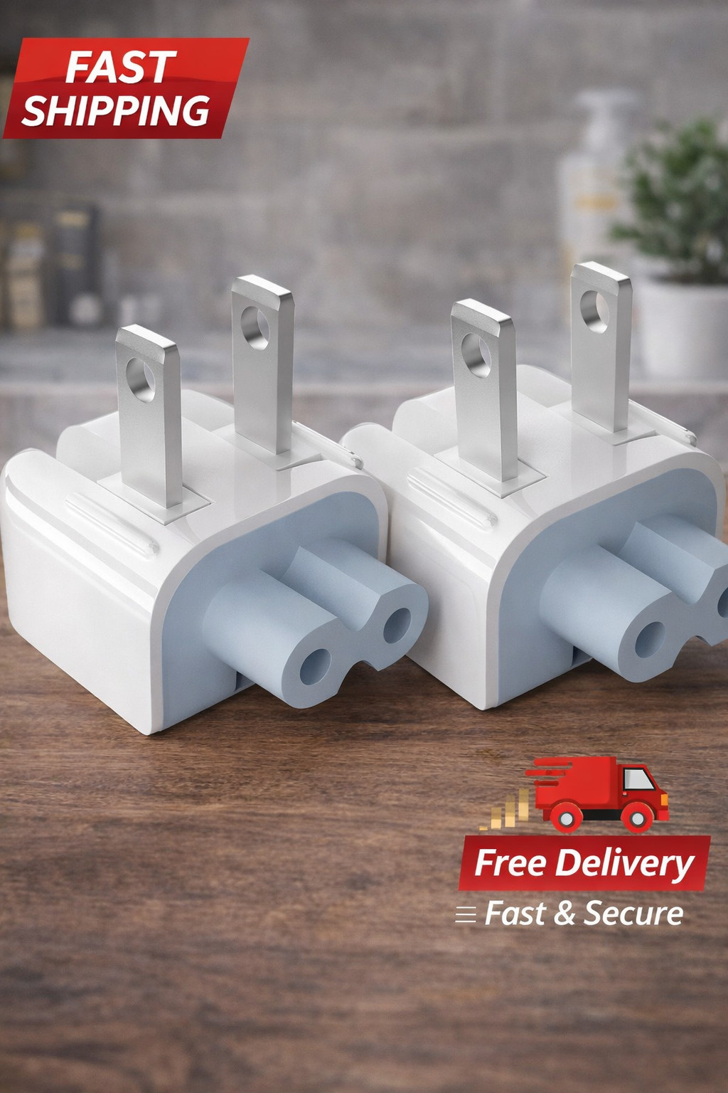 2 Pcs Mac AC Wall Adapter Plug Duckhead US Wall Charger AC Cord US Standard Duck