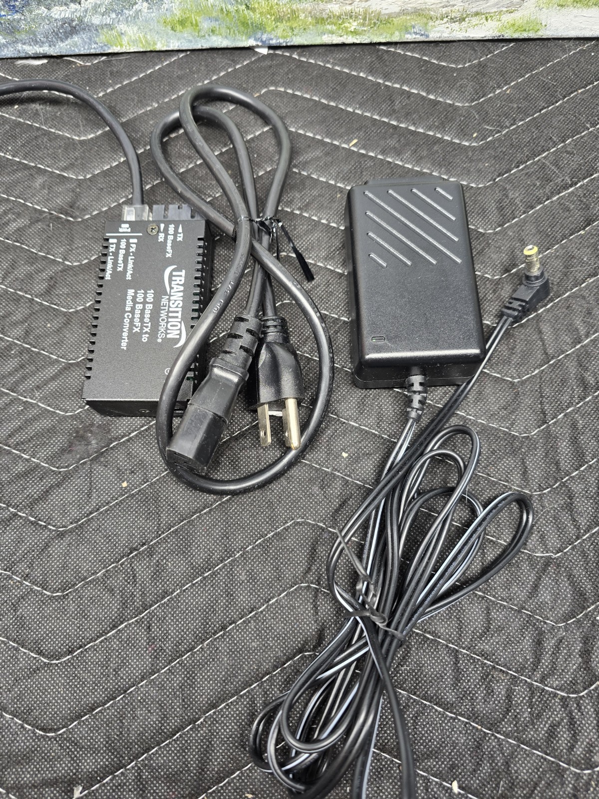 USED Transition Networks M/E-TX-FX-01 100 BaseTX to 100 BaseFX Media Converter