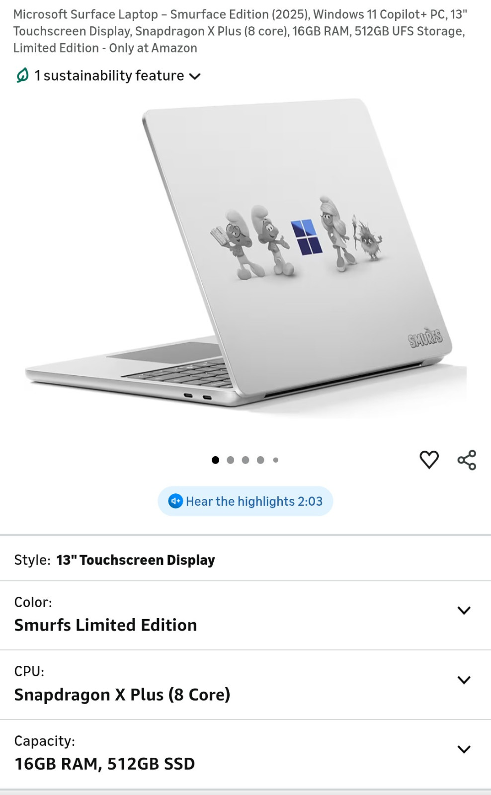 2025 Microsoft Surface Laptop Windows 11 Copilot+ PC
