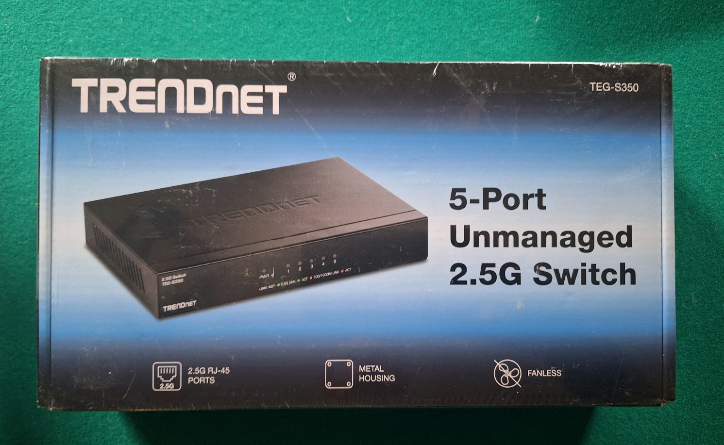 TRENDnet TEG-S350 5 -Port Unmanaged 2.5G Ethernet Switch NIB Sealed
