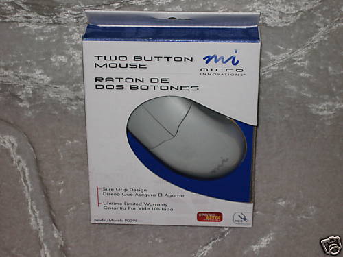 Micro Innovations Two Button Mouse Contour Hand  NEW
