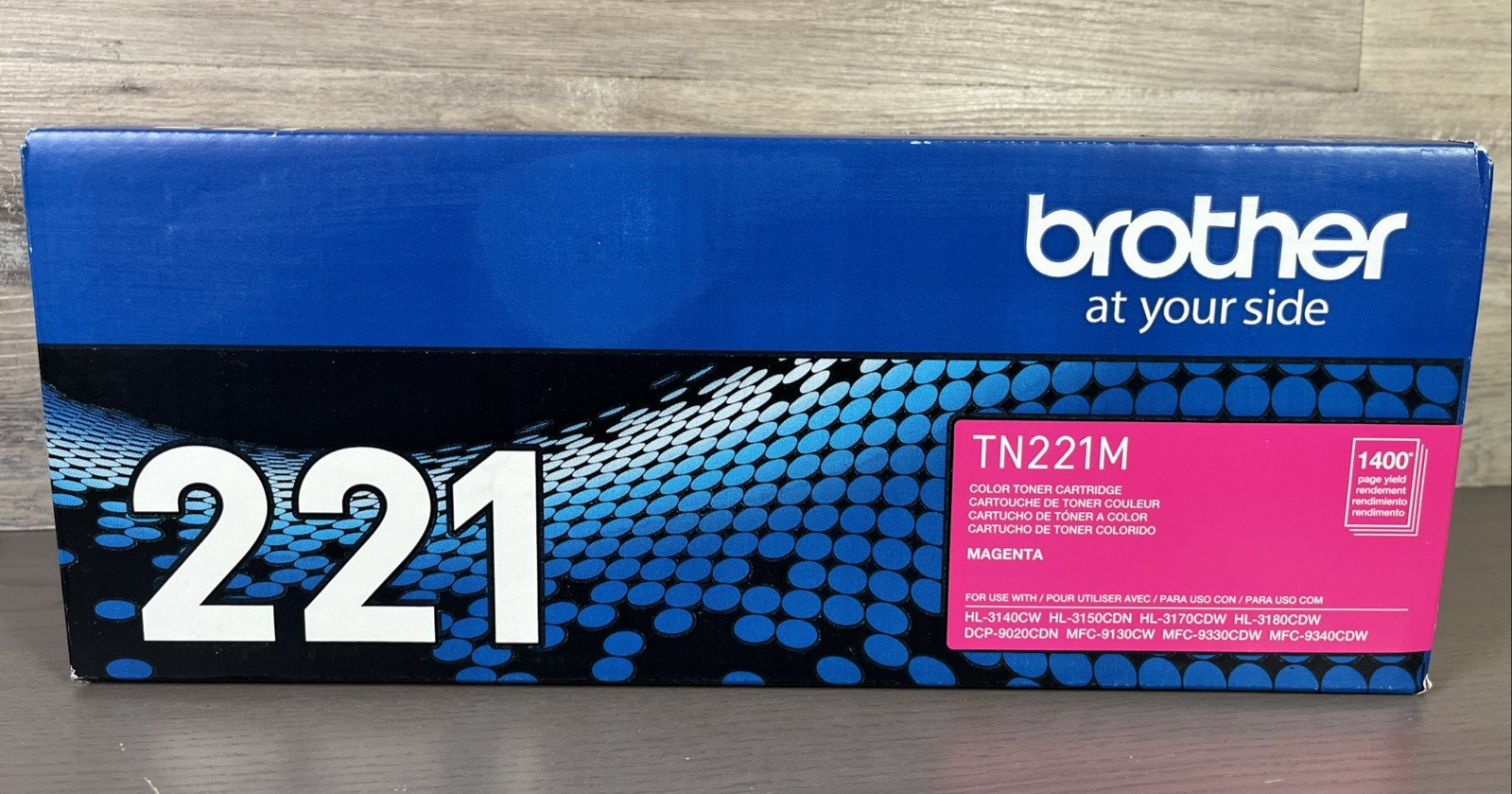 Brother TN221M Standard Yield Magenta Toner New Sealed