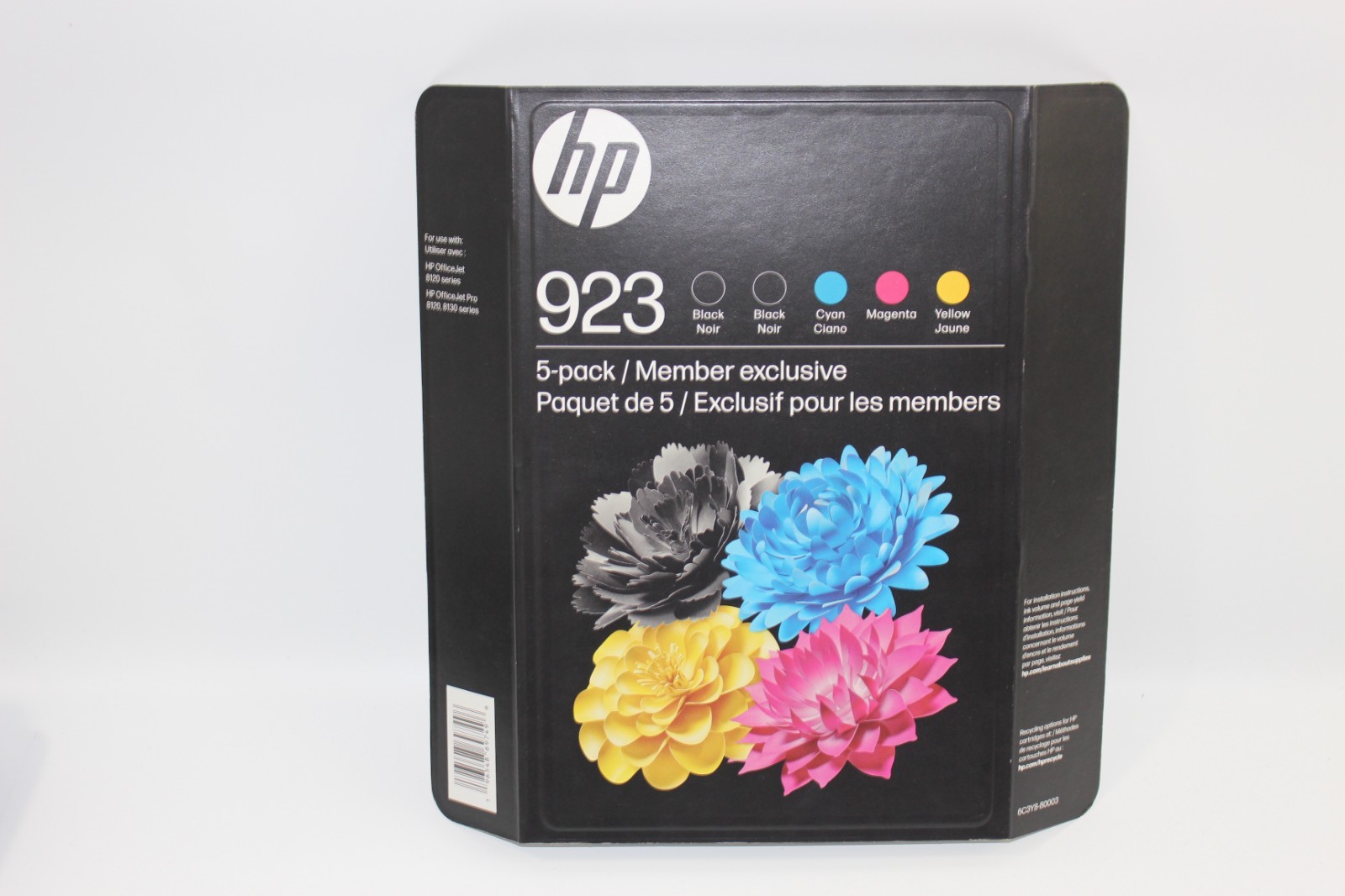 GENUINE HP 923 5-PACK 2 Black, C/M/Y Ink Cartridges Exp 12/2027+ 6C3Y8BN