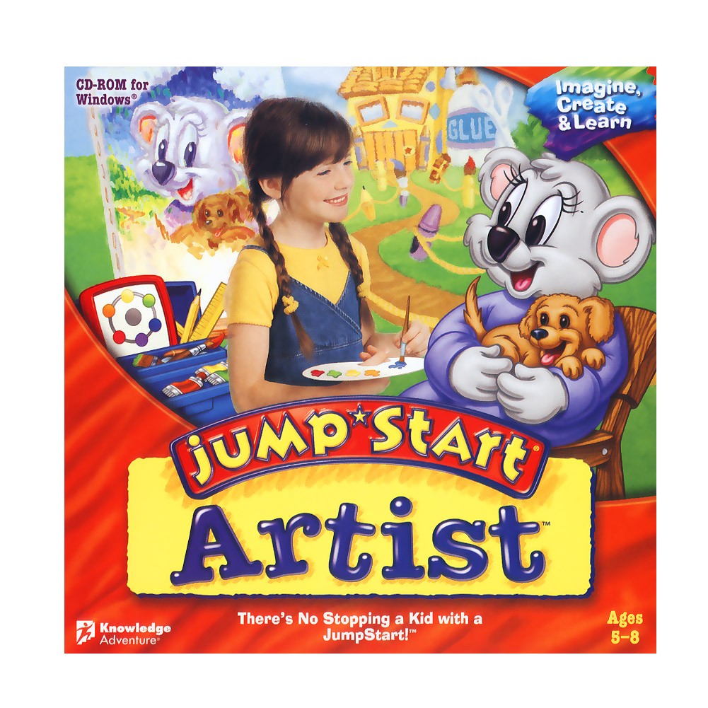 Knowledge Adventure Jumpstart Artist Art Education Software Jewel Case