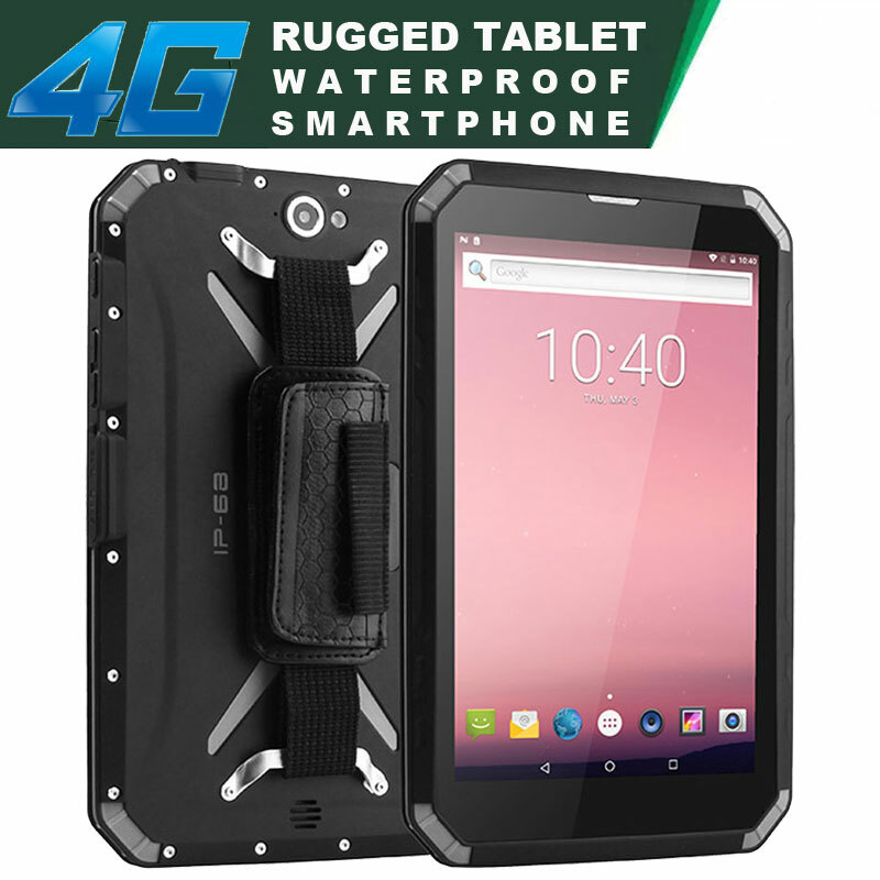 8" Unlocked Android 4G LTE Rugged Smartphone Phone Tablet Mobile NFC Waterproof