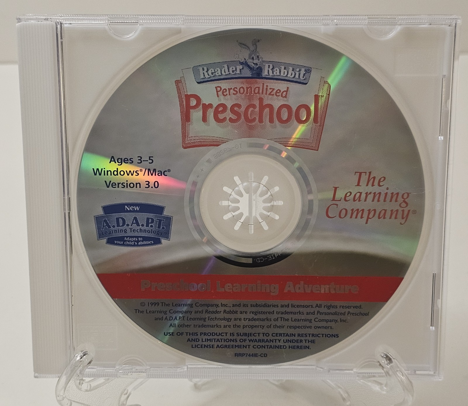 Reader Rabbit Preschool PC Windows/MAC Working Game Only