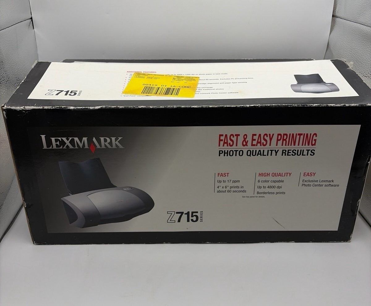Lexmark Z715 Series Color Inkjet Printer Open Box New