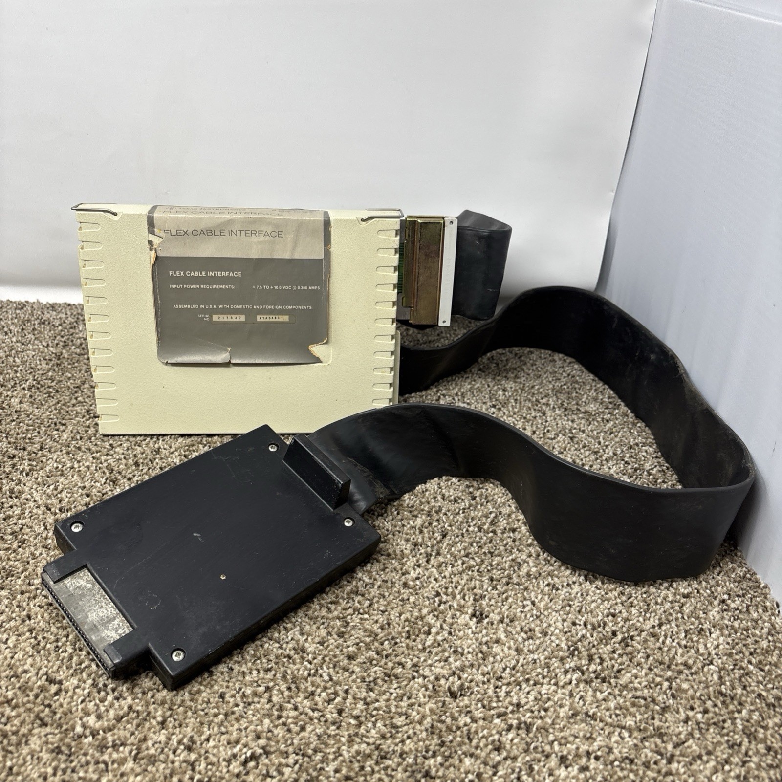 Vintage Texas Instruments Flex Cable Interface TI99 TI99/4A PEB CARD UNTESTED