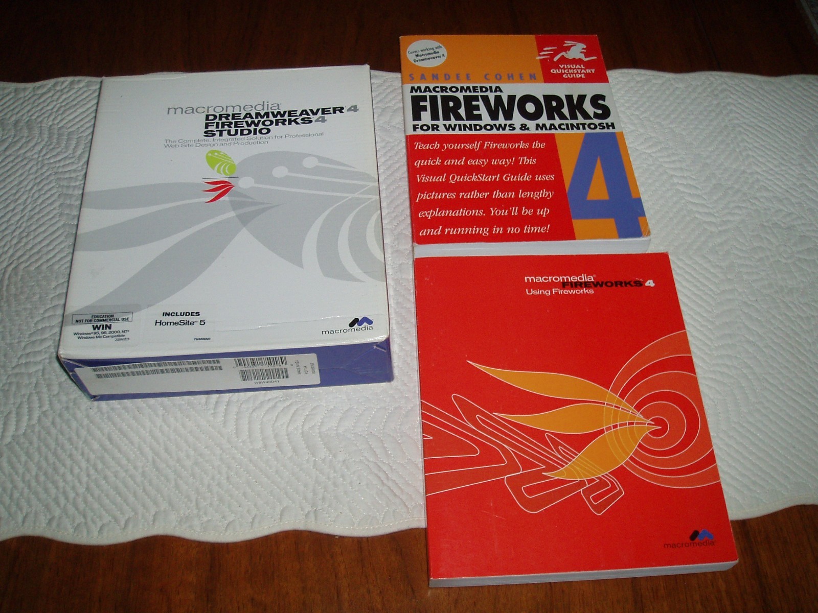 Macromedia Dreamweaver Fireworks Studio 4 Web Design Software for Windows