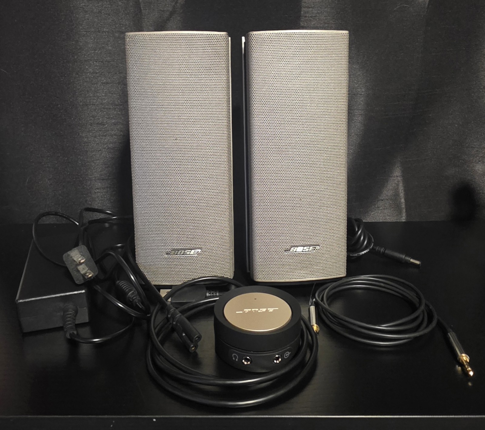 Bose Companion 20 Multimedia Speaker System - Working, All Wires, Control Pod