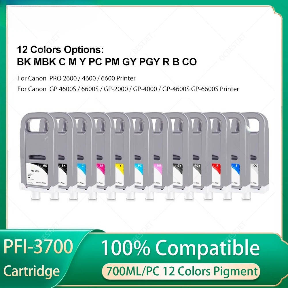 PFI-3700 2700 Compatible Ink Cartridge For Canon 4600 2600 6600 GP 4600S 6600S