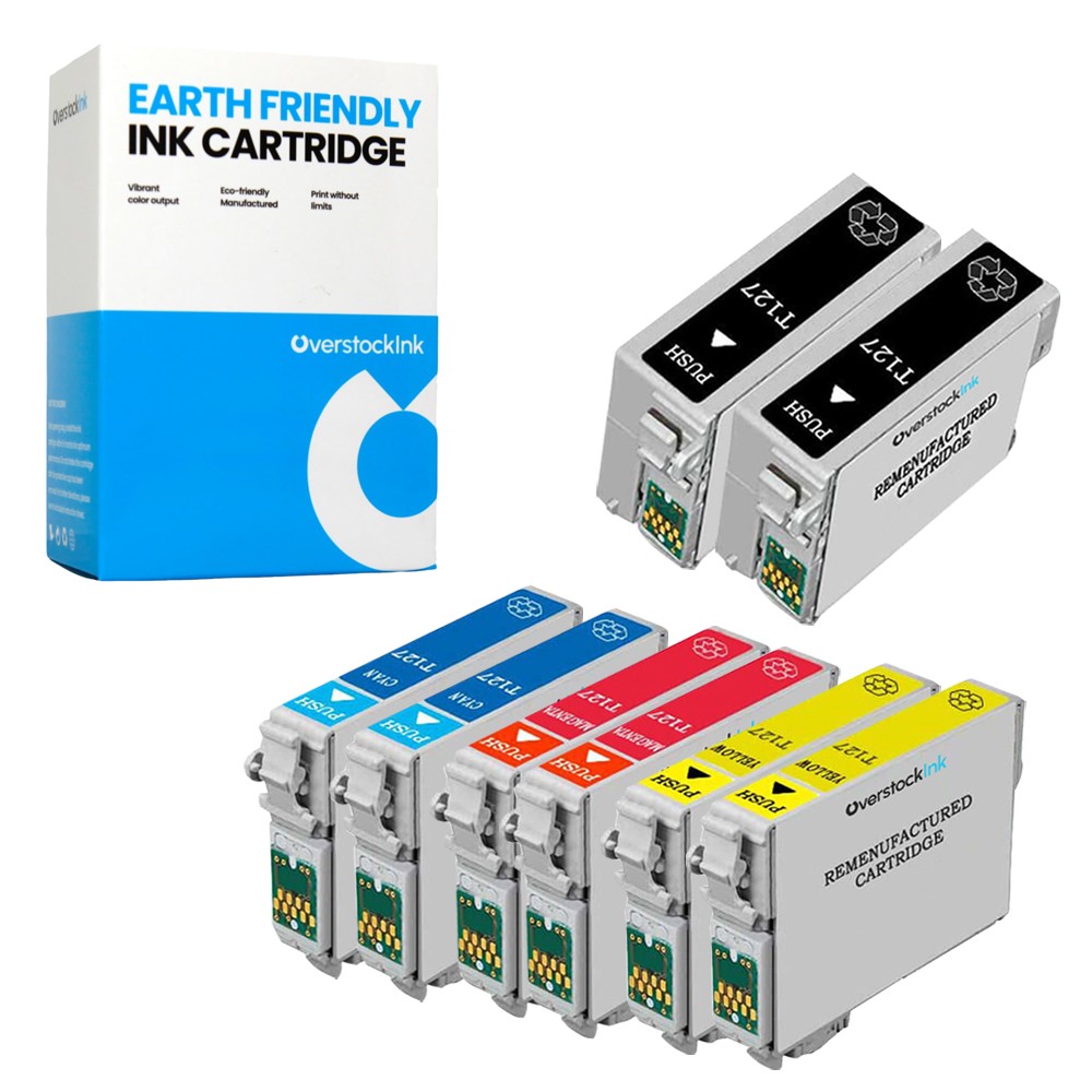 8PK Compatible OSI 127 Multipack Ink Cartridge for Epson Workforce 545 60 630