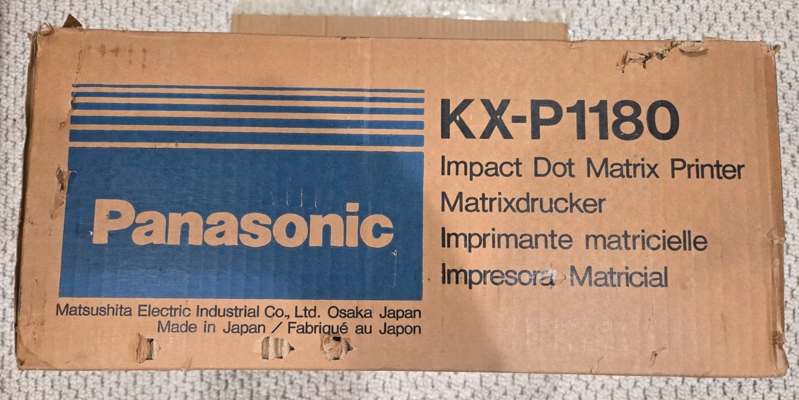 Panasonic KX-P1180 9-Pin Impact Dot Matrix Printer - Working