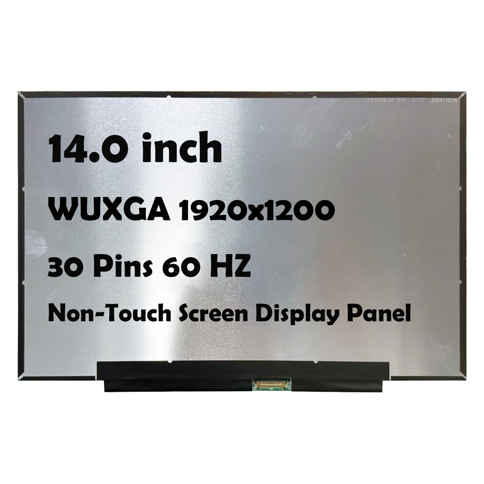 14" TM140VDXP01 WUXGA 1920x1200 30 Pins LCD Non-Touch Screen Display Panel