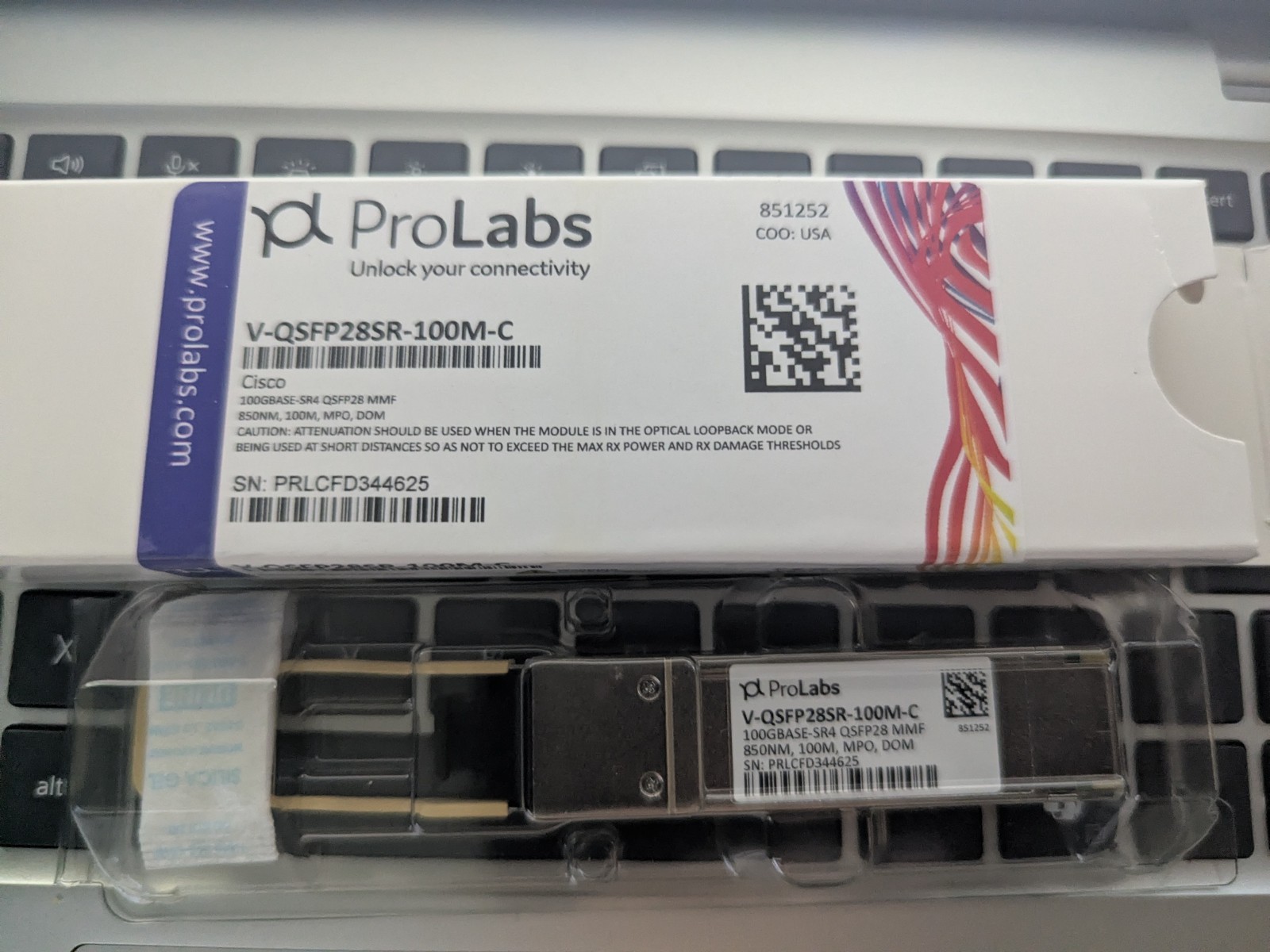 ProLabs V-QSFP28SR-100M-C Optical Transceiver