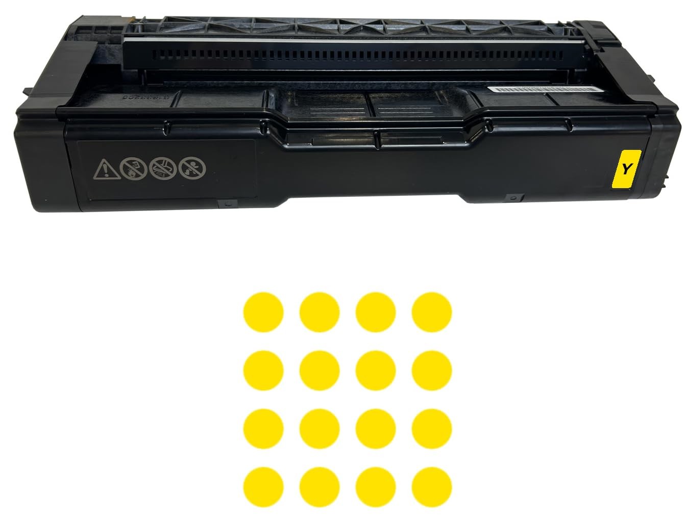 Fujitsu 434063 Yellow Toner Cartridge Ricoh Tonr C125 P C125 Mf