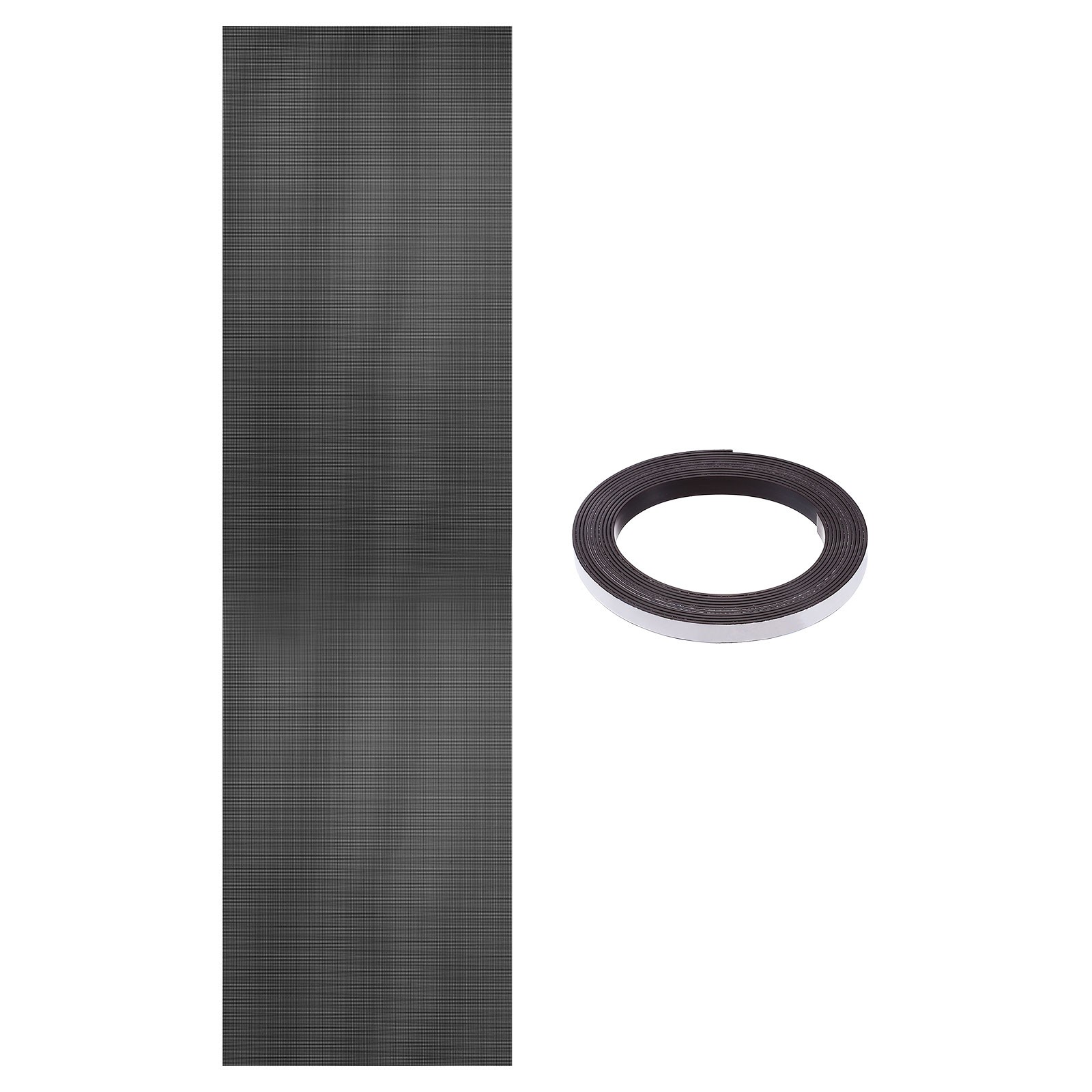PC Fan Dust Mesh 39.4"x11.8" 0.5mm Hole Dust Filter with Magnetic Strip Black