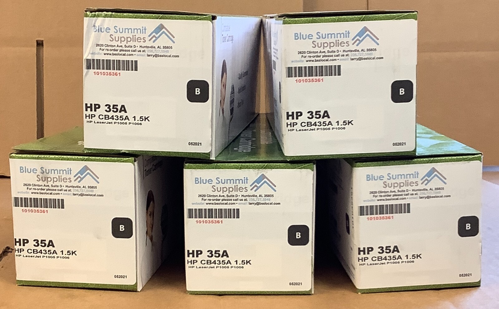 Blue Summit Supplies~Compatible Toner Cartridge~HP 35A~Black~Lot of 5~SEALED~